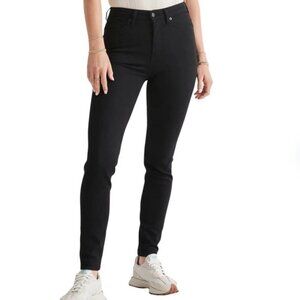 DUER High Rise Skinny Jeans Black Size 28